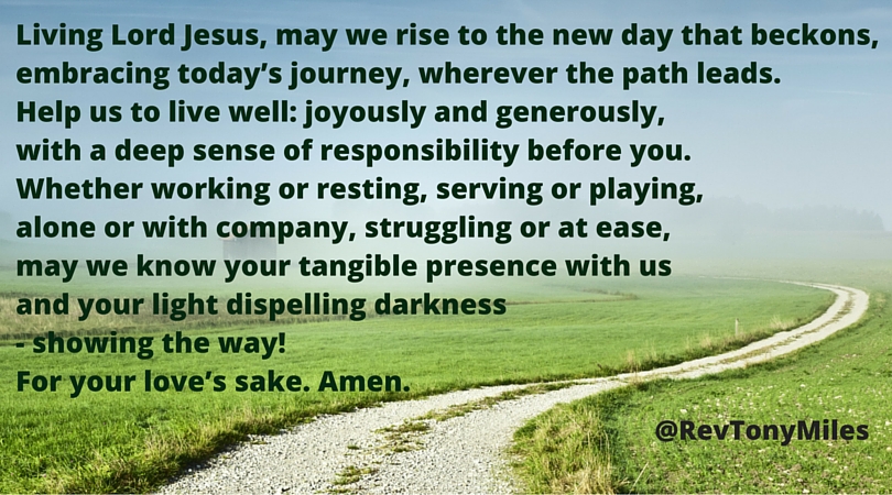 May we rise to the new day that beckons (spring)